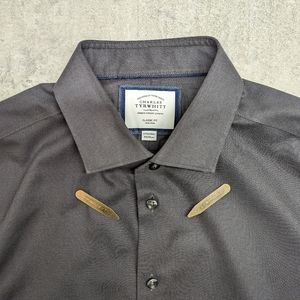 Charles Tyrwhitt charcoal grey Oxford shirt